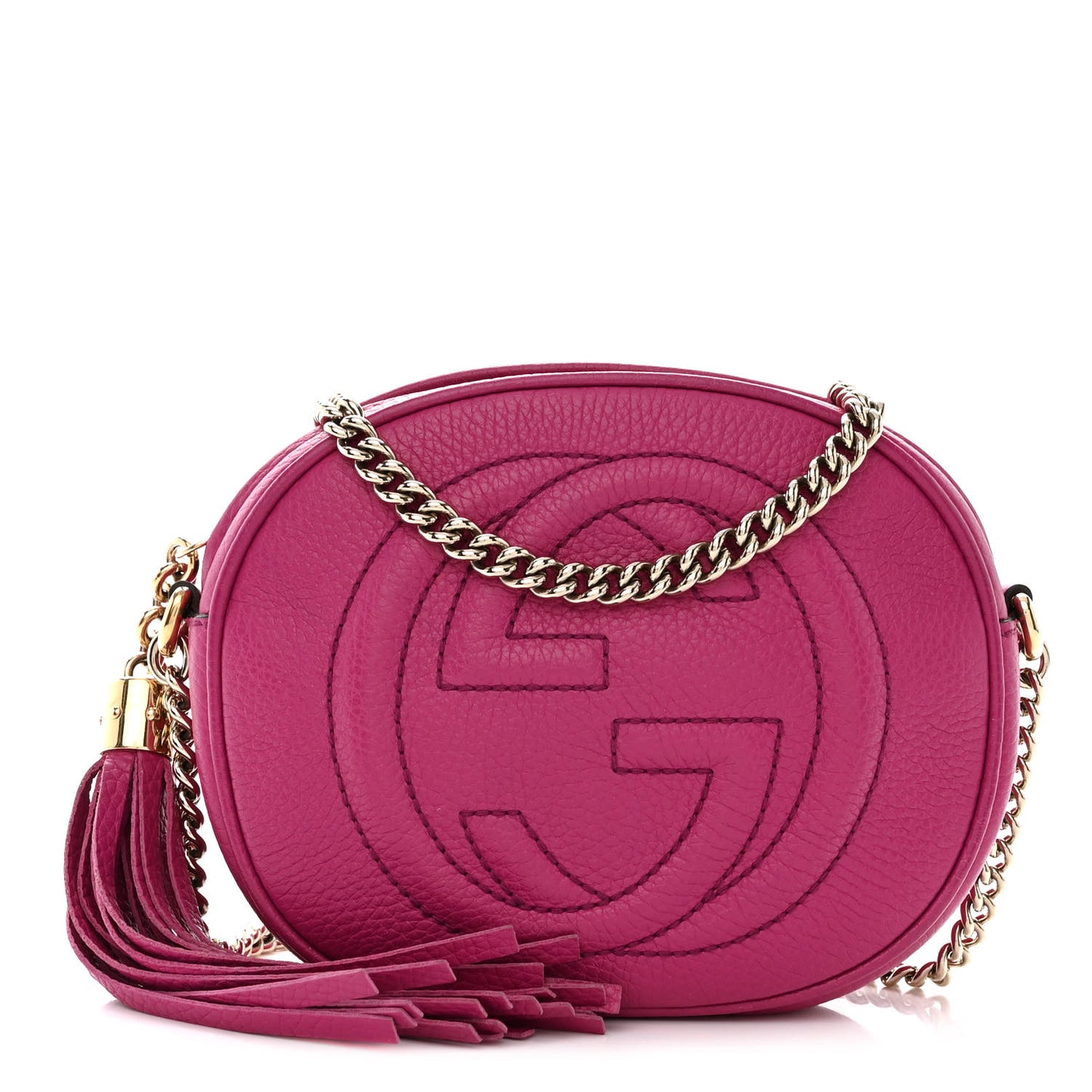 Cellarius Calfskin Mini Soho Chain Bag Bright Bouganville