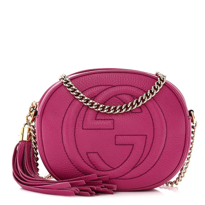 Gucci Cellarius Calfskin Mini Soho Chain Bag Bright Bouganville 1 of 10