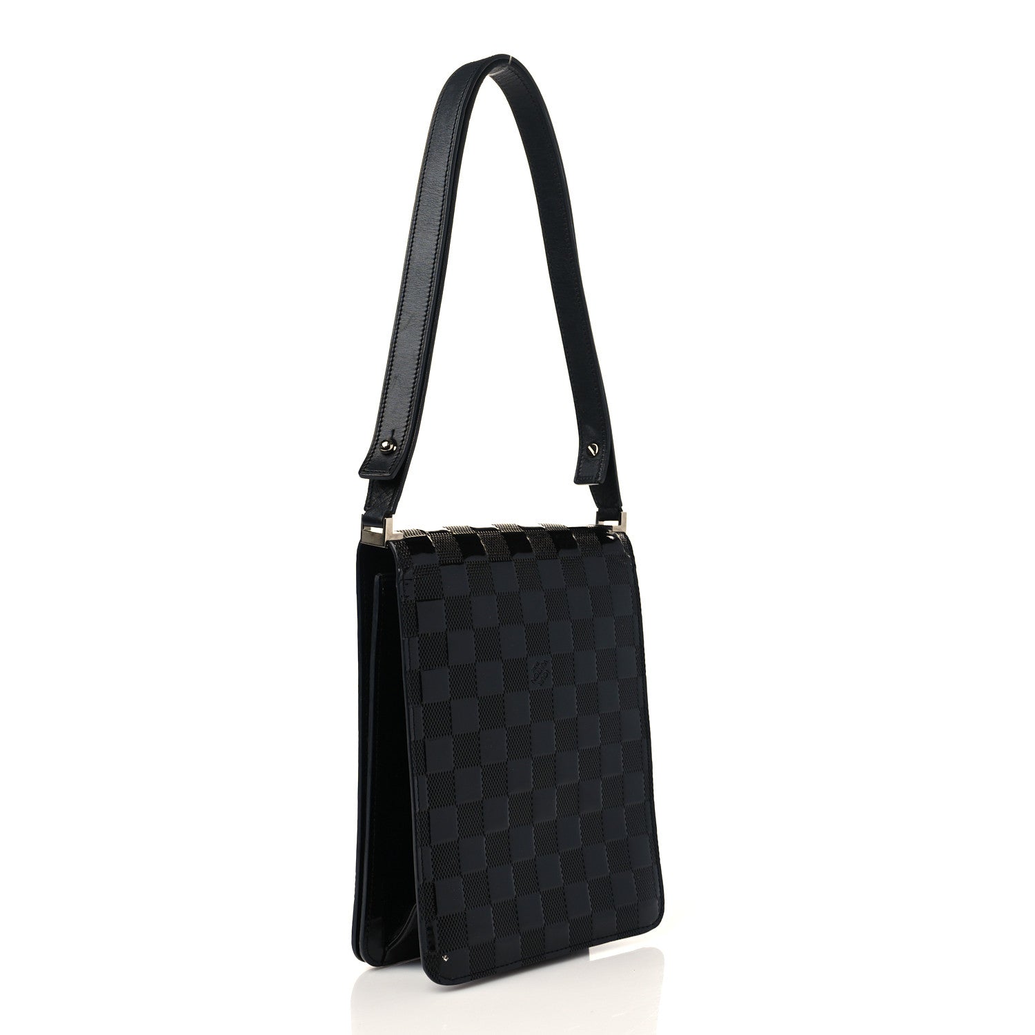 Louis Vuitton Damier Vernis Club Bag Black 3 of 10