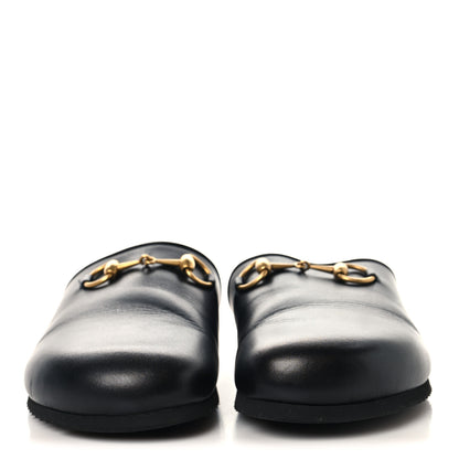 Gucci Jakarta Calfskin Womens Horsebit Slippers 39 Black 3 of 10