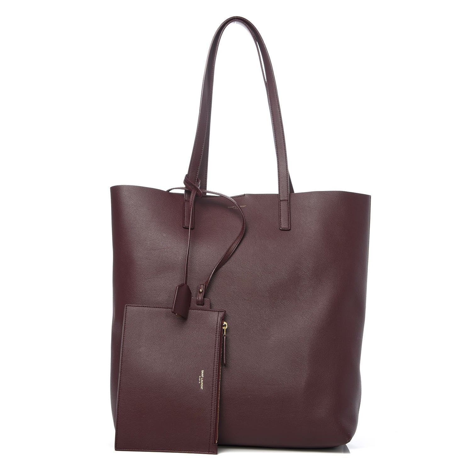 Saint Laurent Calfskin Medium Shopping Tote Palissandre 1 of 16