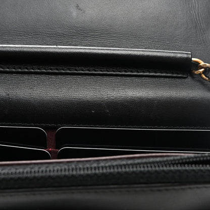 Chanel Aged Calfskin Quilted Lucky Charms 2.55 Reissue Wallet On Chain WOC Black 12 of 12