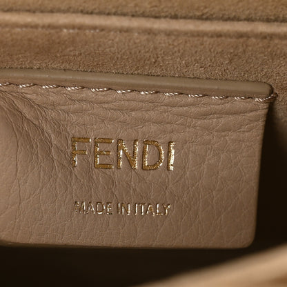 Fendi Vitello Liberty Velvet FF Multicolor Kan I Shoulder Bag Multicolor Cuoio 7 of 11