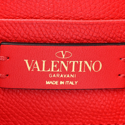 Valentino Garavani Grained Calfskin VLogo Vanity Case Rouge Pur 6 of 10