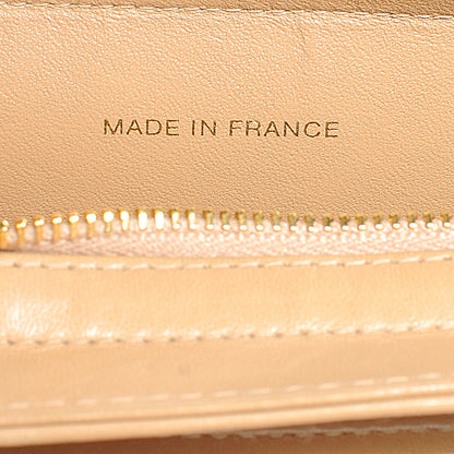 Chanel Lambskin Handbag Beige 4 of 8