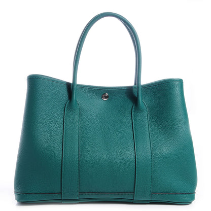 Hermes Veau Negonda Garden Party MM 36 Malachite 1 of 8