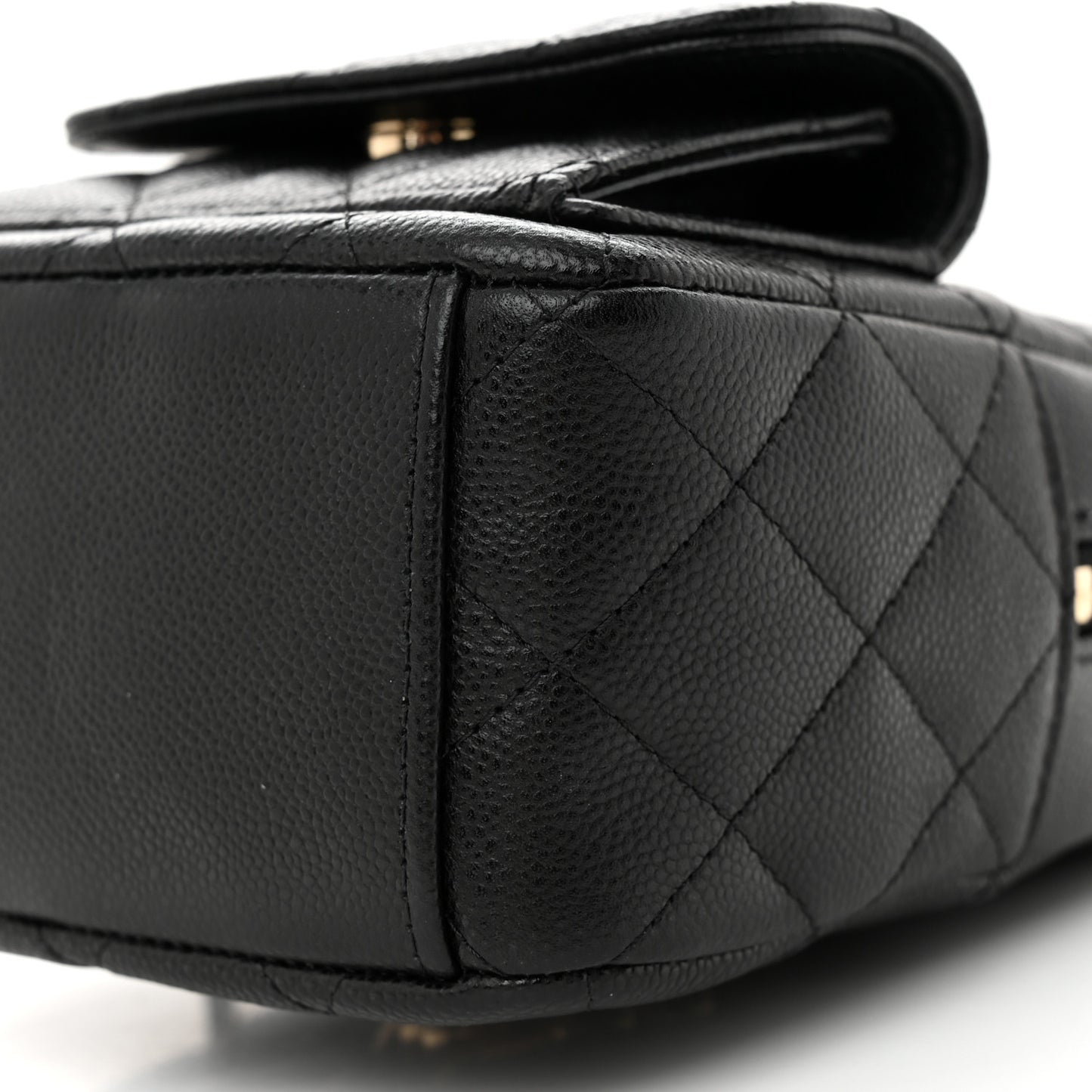 Caviar Quilted CC Mini Classic Backpack Black