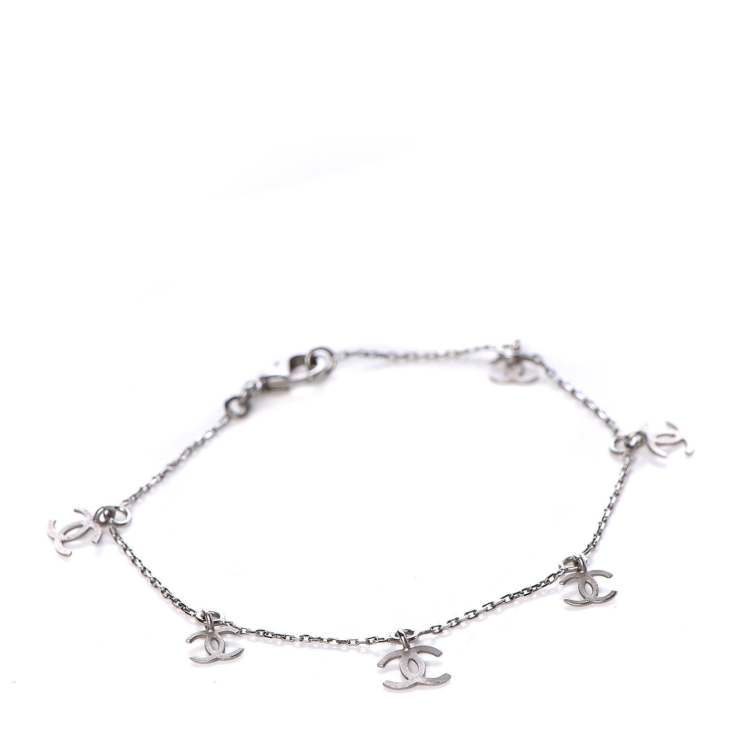 Chanel CC Charm Bracelet Silver 1 of 4