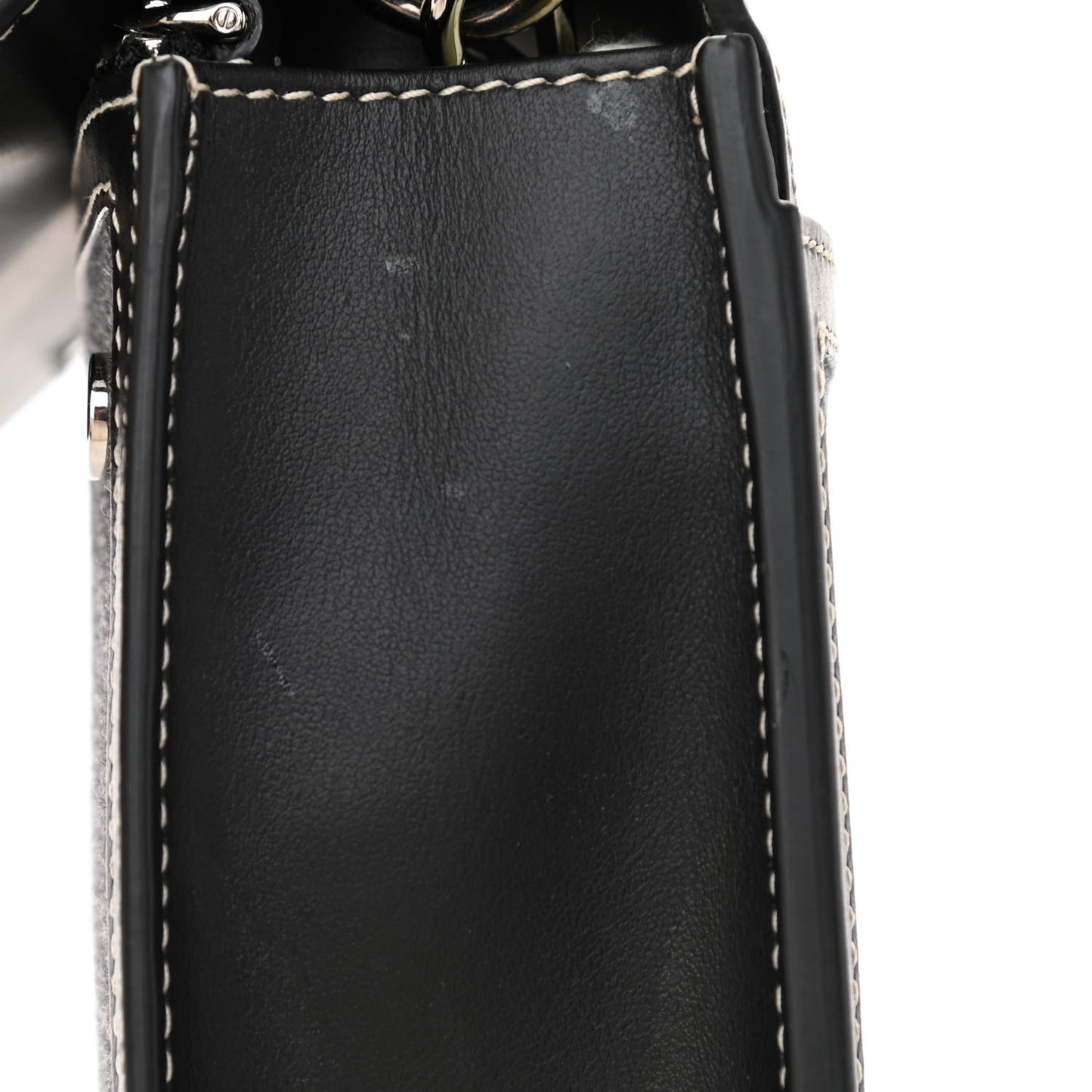 Cotton Canvas Horseferry Print Crossbody Black