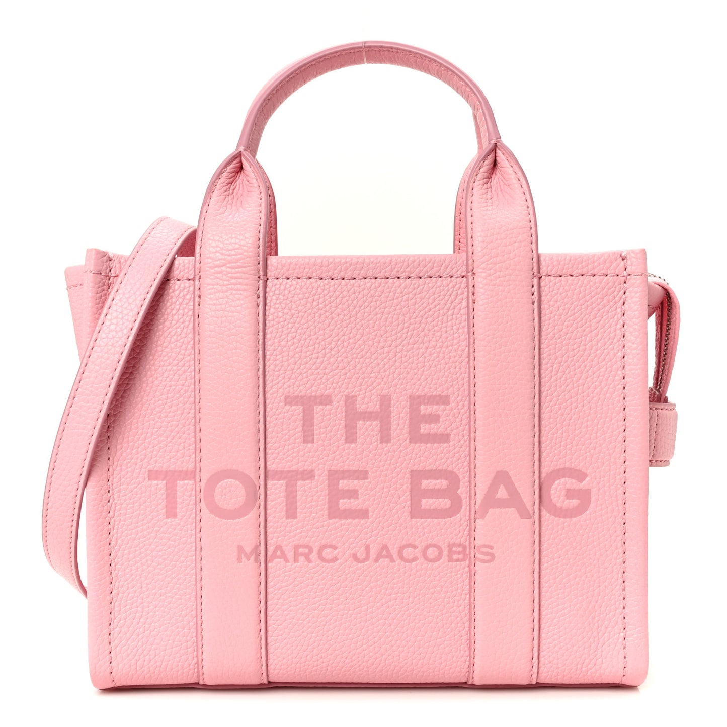Grained Calfskin Small The Tote Bag Ribbon Pink