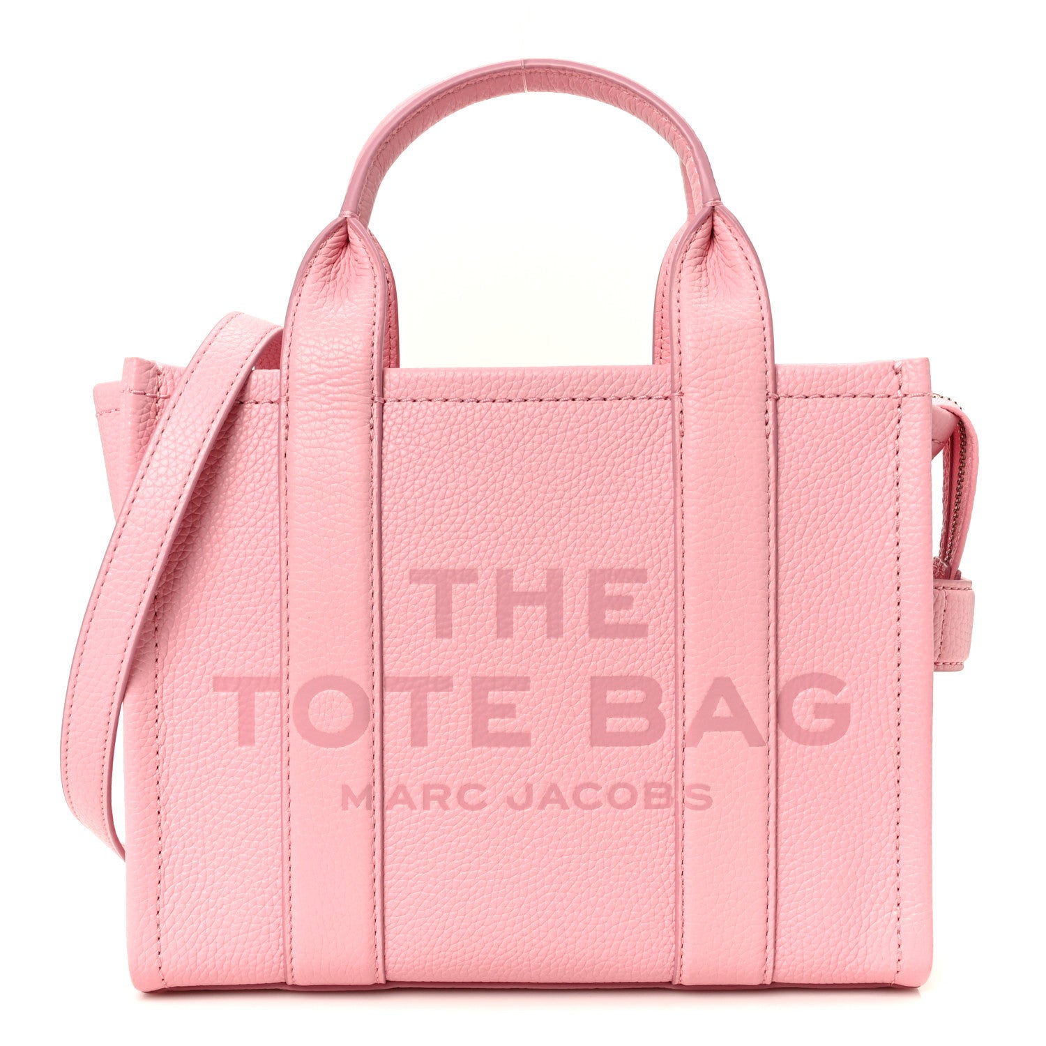 Marc Jacobs Grained Calfskin Small The Tote Bag Ribbon Pink 1 of 11