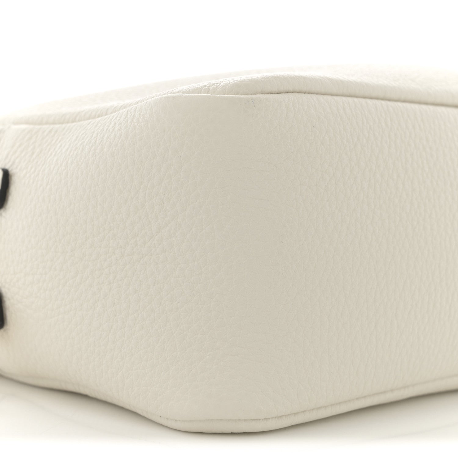 Prada Vitello Daino Soft Medium Double Zip Shoulder Bag White