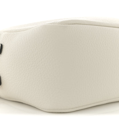 Prada Vitello Daino Soft Medium Double Zip Shoulder Bag White 9 of 11