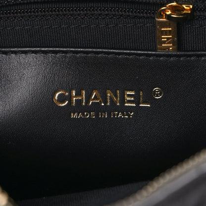Chanel Metallic Calfskin Pearl Quilted CC Mini Camera Case Ruthenium 6 of 10