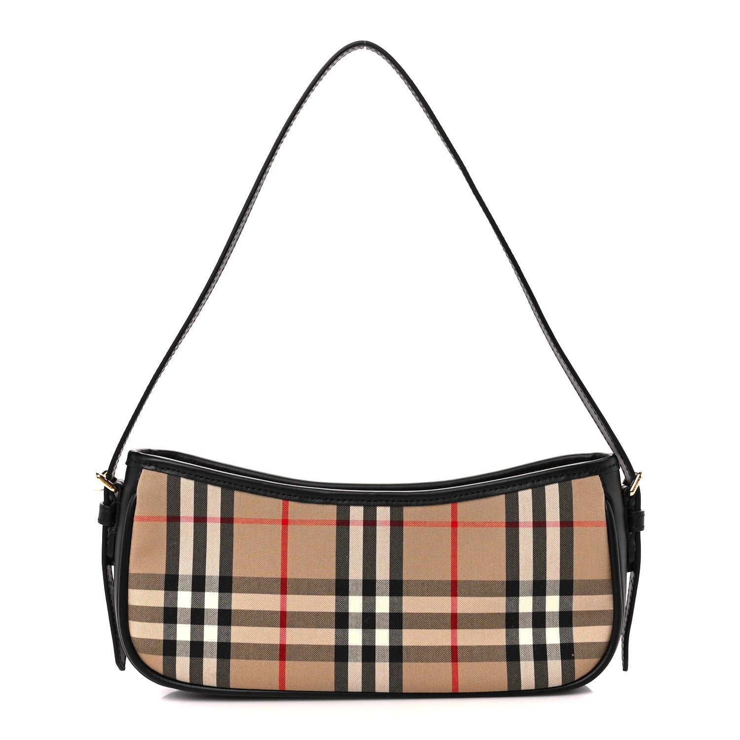 Burberry Vintage Check Calfskin Sling Archive Beige Black 1 of 10