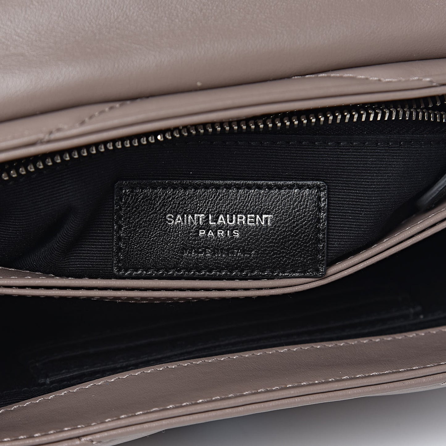Calfskin Y Quilted Monogram Toy Loulou Satchel Dusty Grey