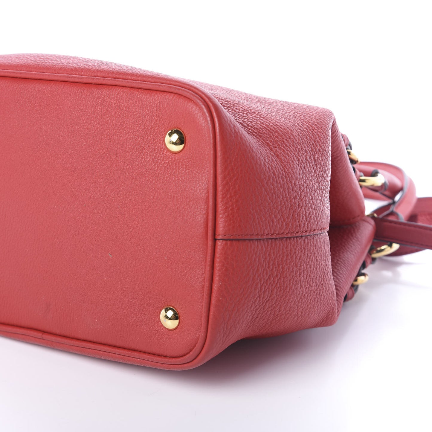 Vitello Phenix Shopping Tote Rosso