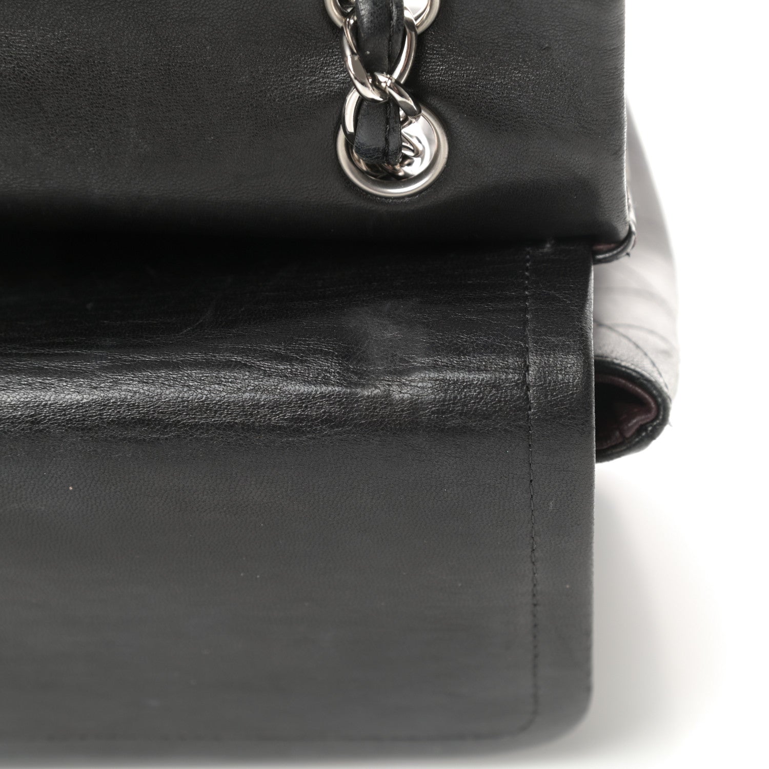 Chanel Lambskin Quilted Maxi Double Flap Black 19 of 25