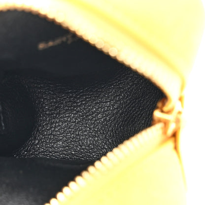 Saint Laurent Suede Lambskin Jaime Cube Charm Keychain Sunflower 5 of 7