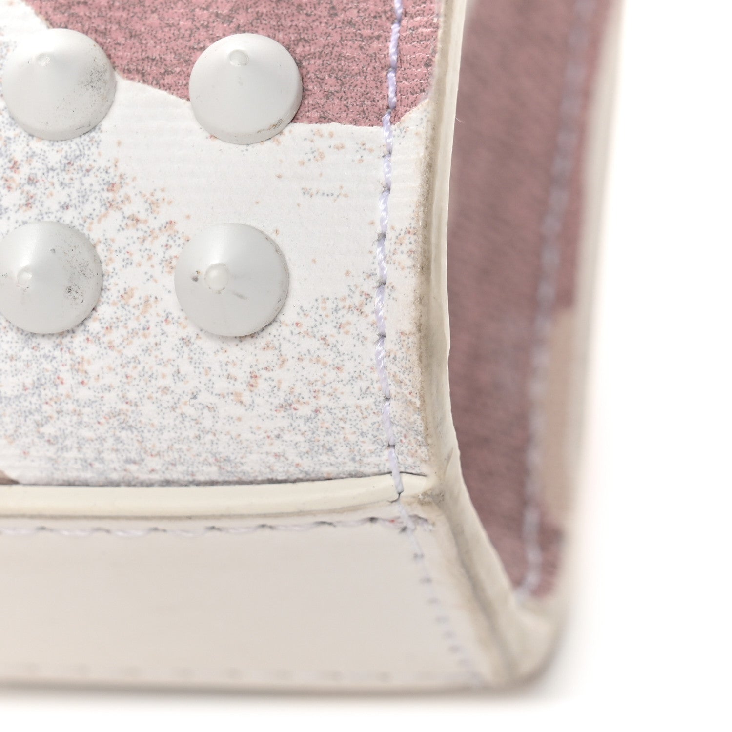 Christian Louboutin Canvas Gaagal Spikes Funky Crossbody Bag Multi Leche 10 of 13