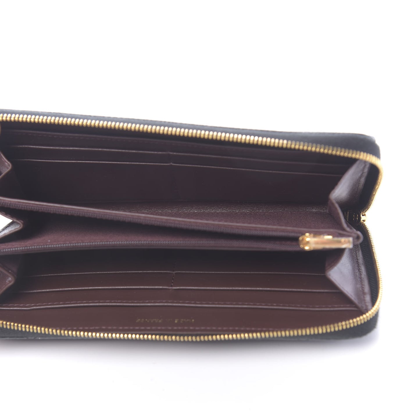 Caviar Quilted Large Gusset Zip Around Wallet Black