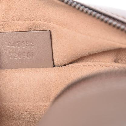 Gucci Calfskin Matelasse Small GG Marmont Chain Shoulder Bag Taupe 8 of 16