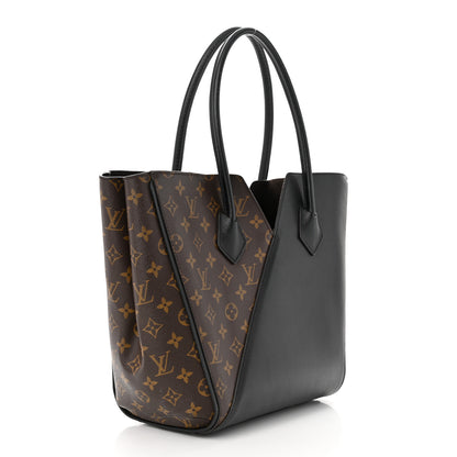 Louis Vuitton Calfskin Monogram Kimono Tote Black 3 of 12