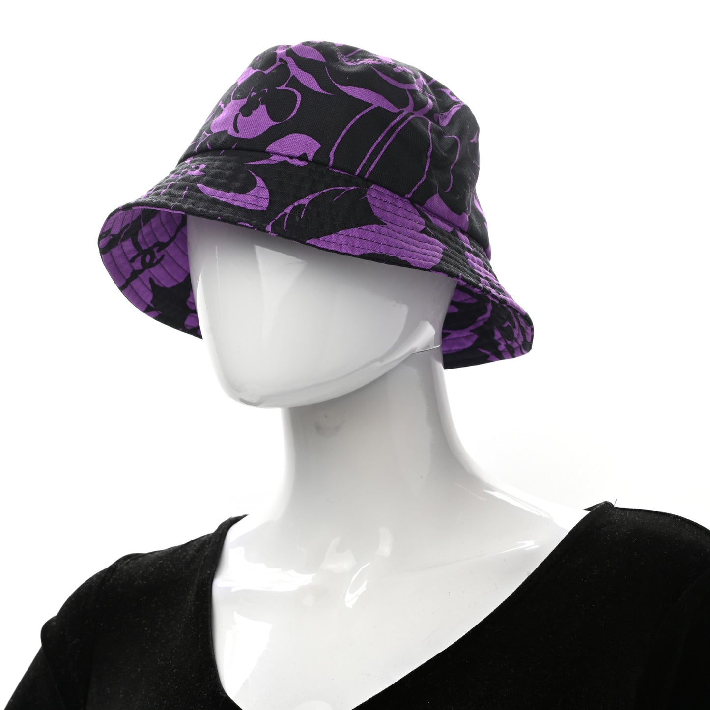 Canvas CC Cloche Hat M Purple Black