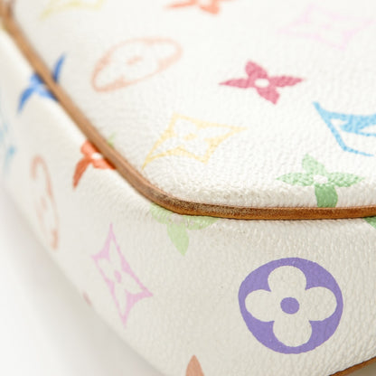 Louis Vuitton Monogram Multicolor Pochette Accessories White 7 of 8