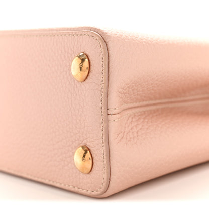 Louis Vuitton Metallic Taurillon Capucines BB Pearly Pink 9 of 10