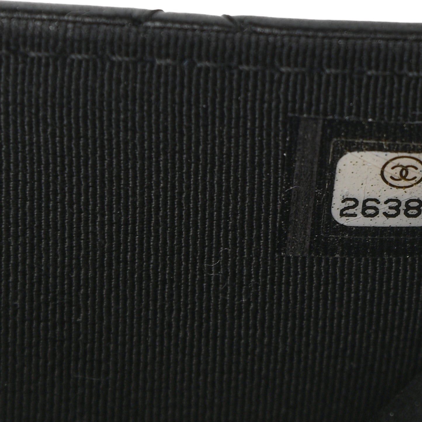 Lambskin Quilted Wallet On Chain WOC Black