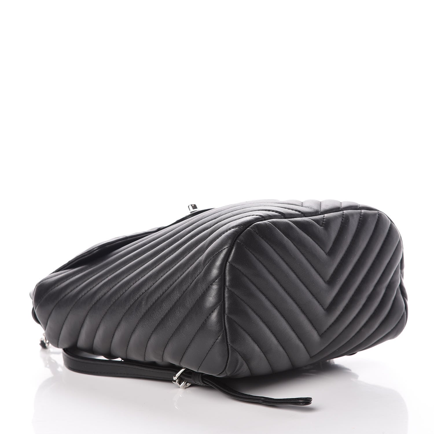 Chanel Calfskin Chevron Quilted Small Urban Spirit Backpack Black 4 of 9