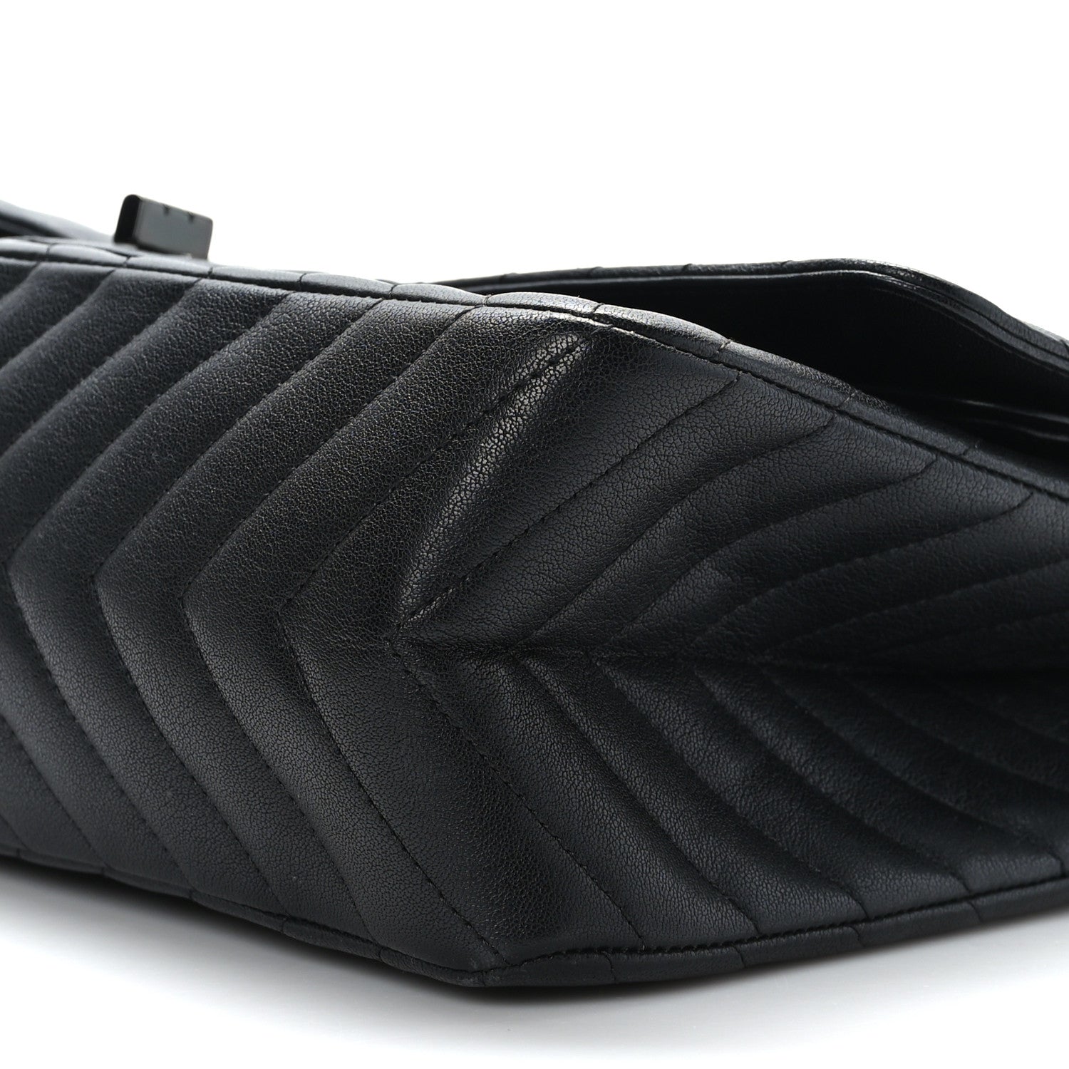 Chanel Sheepskin Chevron Quilted 2.55 Reissue 227 Flap So Black 9 of 10