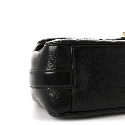 Chanel Crumpled Glazed Lambskin Quilted Small Flap Black 9 of 10