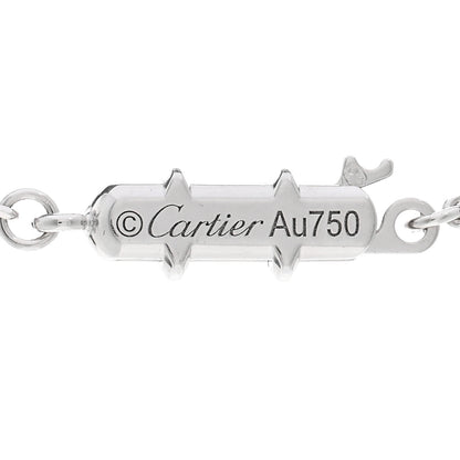 Cartier 18K White Gold Diamond Small Hearts and Symbols Pendant Necklace 4 of 4
