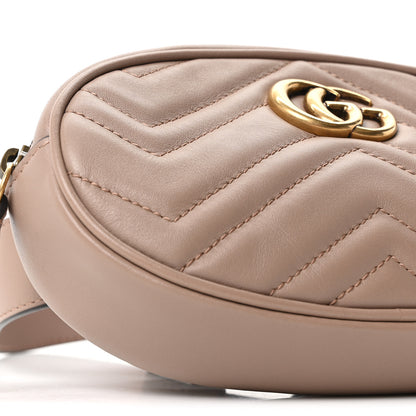 Gucci Calfskin Matelasse GG Marmont Belt Bag 85 34 Porcelain Rose 9 of 10