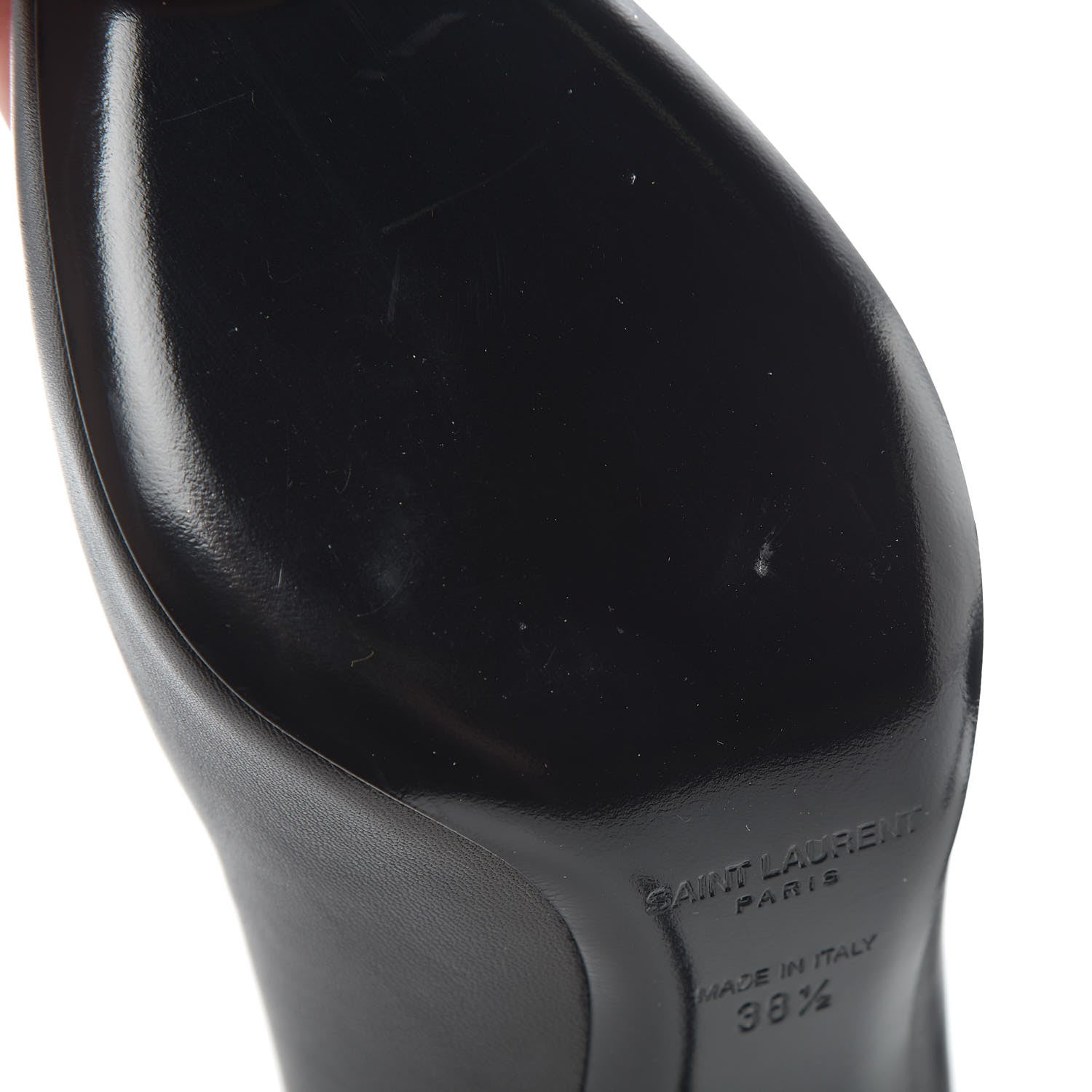 Saint Laurent Calfskin Opyum 85 Pumps 38.5 Black 9 of 10