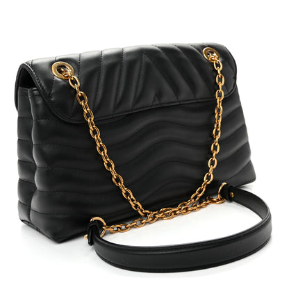 Louis Vuitton Calfskin LV New Wave Chain Bag GM Black 3 of 9