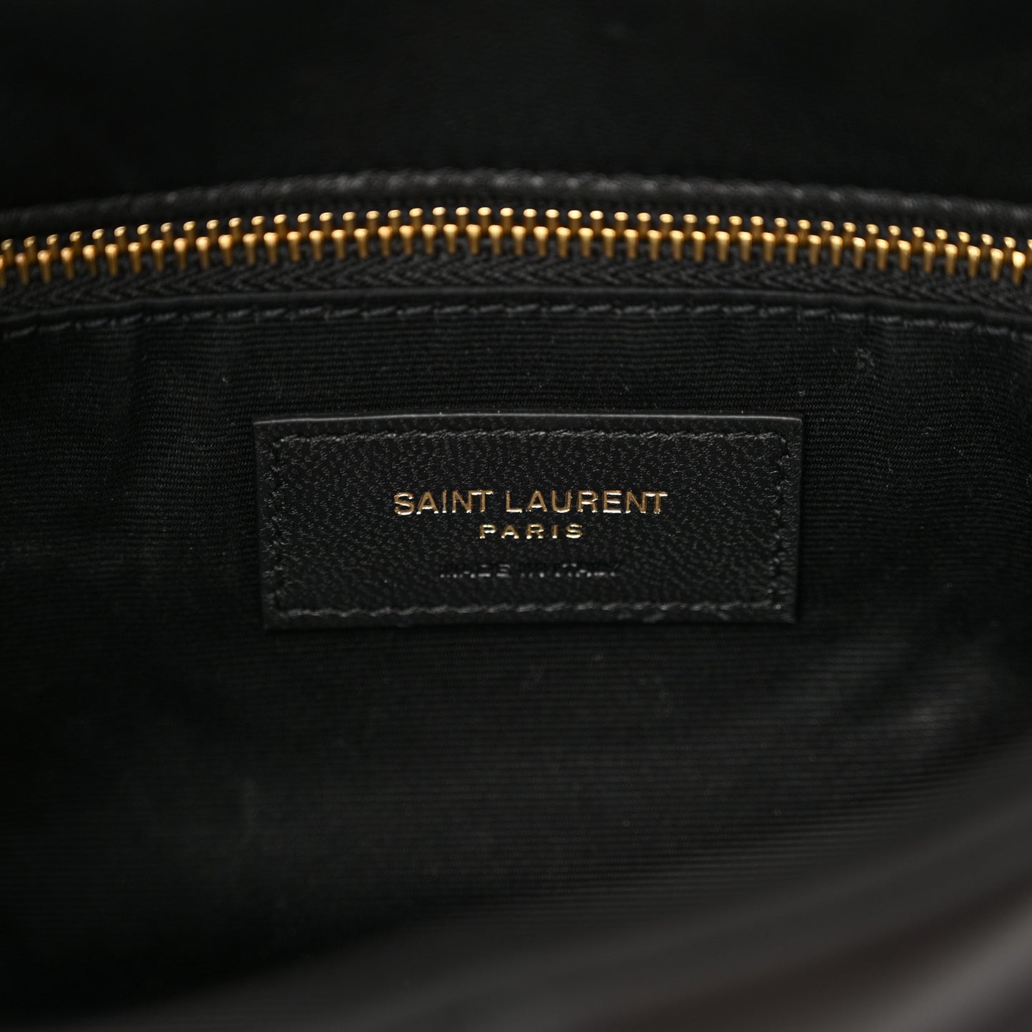 Lambskin Quilted Toy Loulou Puffer Monogram Chain Satchel Black