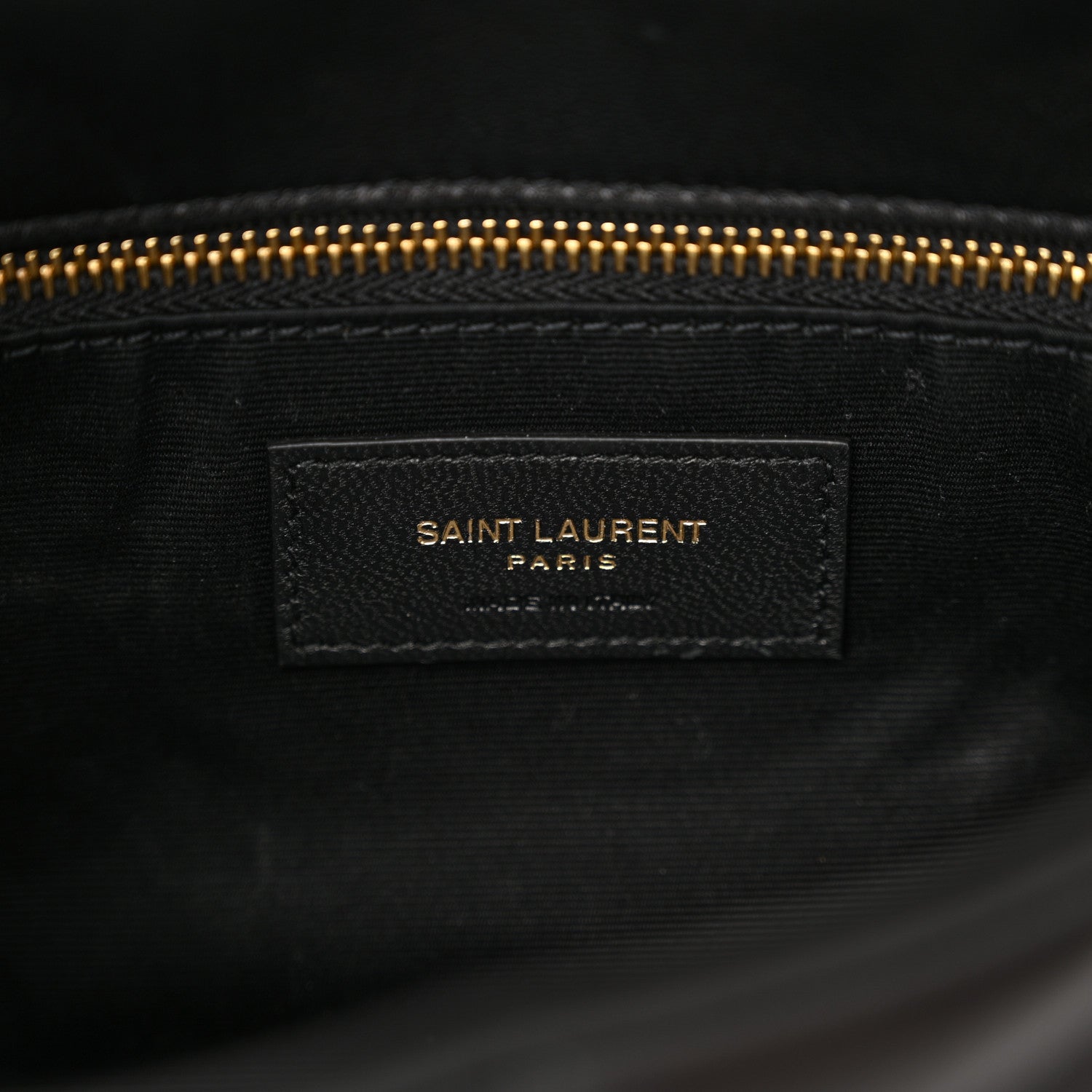 Saint Laurent Lambskin Quilted Toy Loulou Puffer Monogram Chain Satchel Black 6 of 11