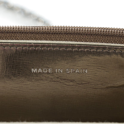 Chanel Metallic Calfskin Timeless CC Wallet on Chain WOC Bronze 7 of 9