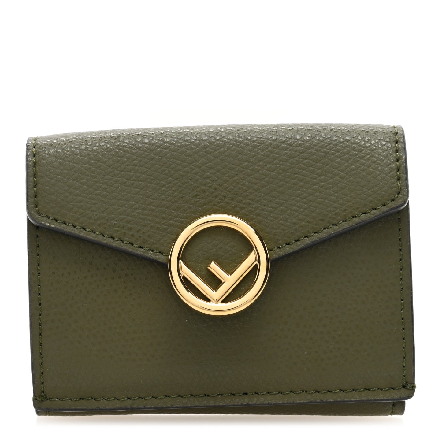 Vitello Cruise F is Fendi Micro Tri-Fold Envelope Wallet Asparago