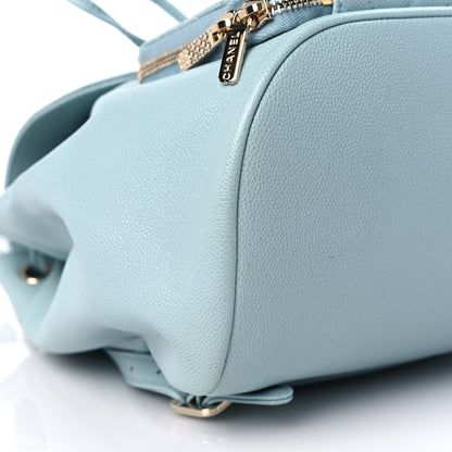 Chanel Caviar Quilted Business Affinity Backpack Light Blue 8 of 9