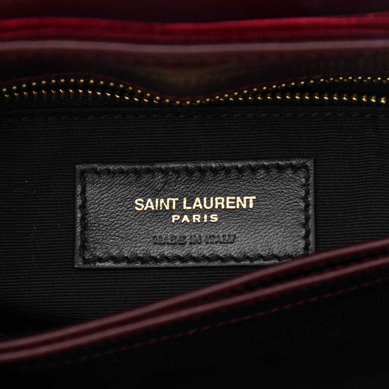 Saint Laurent Velvet Y Quilted Monogram Toy Loulou Crossbody Bag French Burgundy 6 of 9