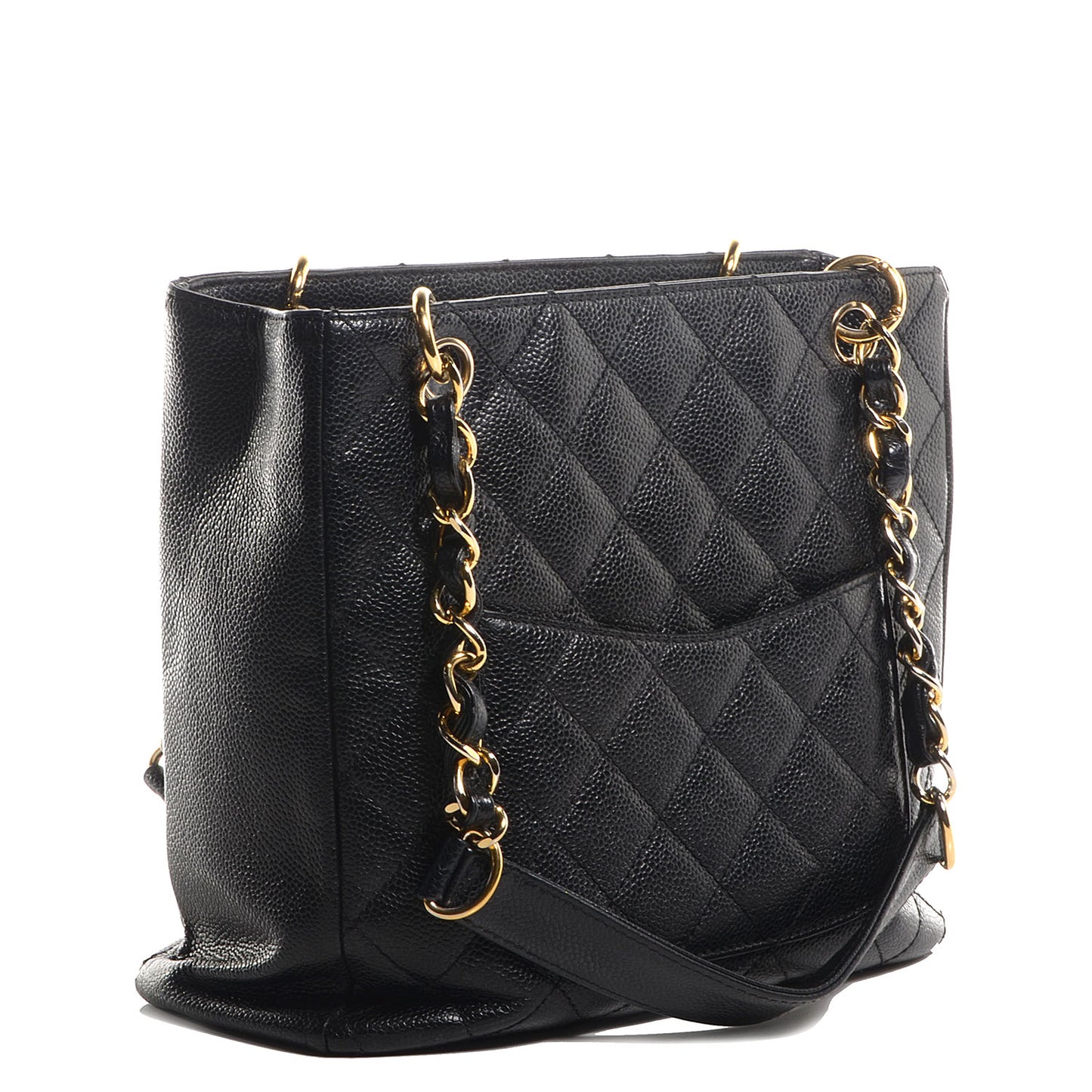 Caviar Petit Shopping Tote PST Black