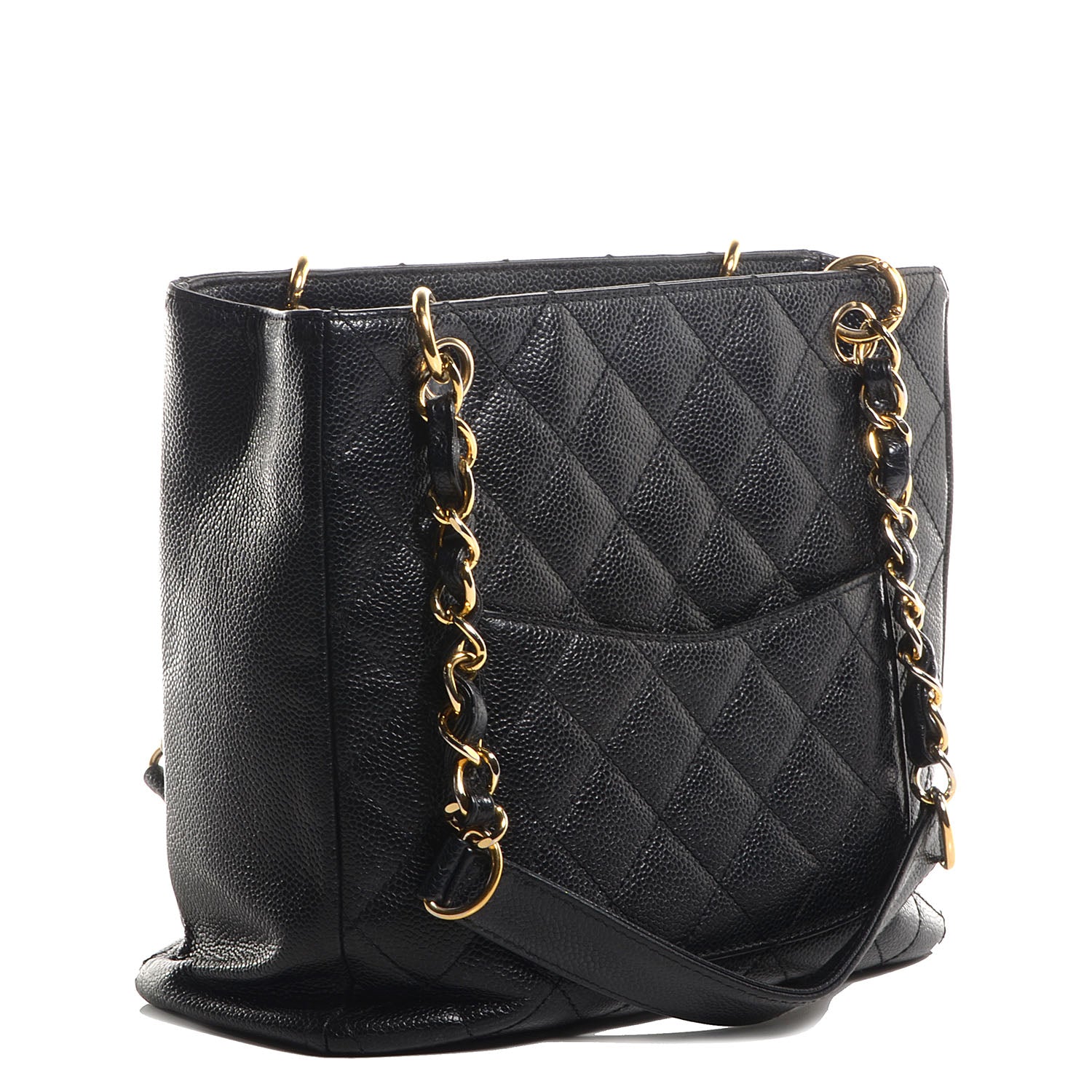 Chanel Caviar Petit Shopping Tote PST Black 3 of 7