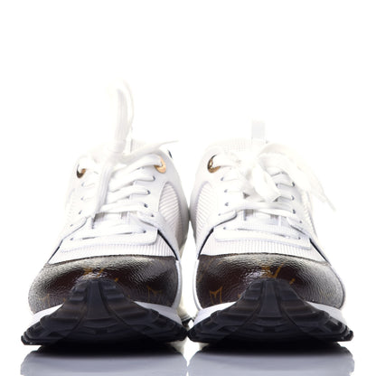 Louis Vuitton Suede Monogram Run Away Sneakers 38 White 2 of 10