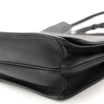 Prada Vitello Daino Double Strap Flap Crossbody Black 13 of 17