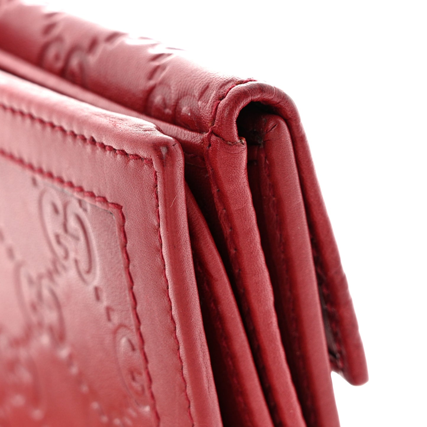 Guccissima Continental Wallet Red