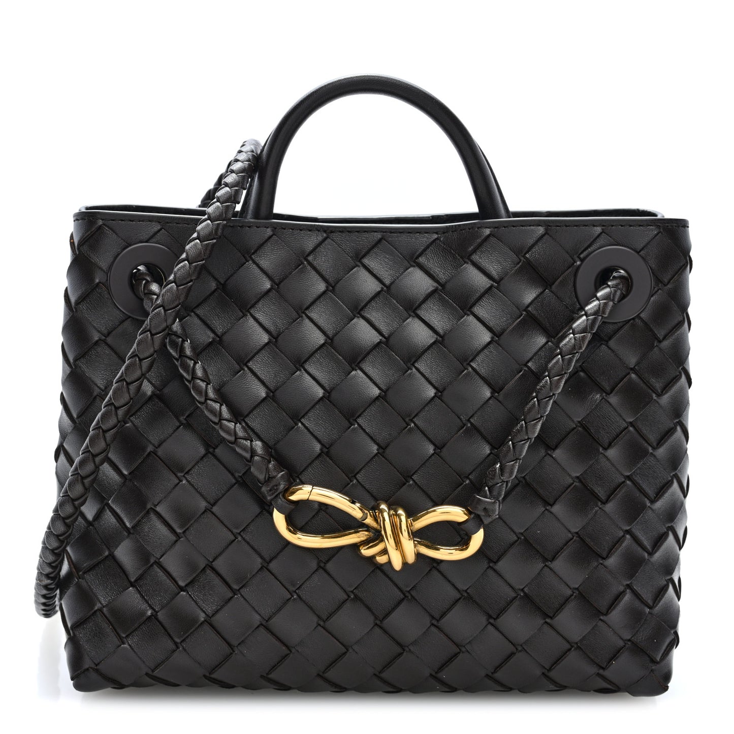 Nappa Intrecciato Small Andiamo Shoulder Bag Fondant